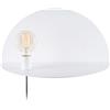 Homemania Lampada a Parete Shelfie, Applique, Bianco in Metallo, 50 x 25 x 25 cm, 1 x E27, Max 100W