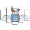 Homemania HM205MDF282 Quadro Dog, Multicolore, 95 x 0.3 x 60 cm, 5 Pezzi