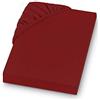 SETEX REFIBRA Lenzuola ad Angoli Elastici, Rosso Scuro, 100 x 200