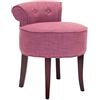 Safavieh Gabriella Vanity-Sgabello in Legno, Colore: Rosa