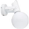 Homemania 8681847096351 Lampada A Parete Auris White Per Soggiorno, Cucina, Camera, Ufficio Applique, Luce, Bianco, Cromo, in Metallo, Vetro, 14x25x22 cm