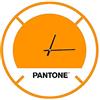 Homemania Pantone by Homemania PWATCH0121033 Orologio Drive in, Metallo, Arancione/Bianco/Nero, 40 x 0.15 x 40 cm