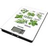 Marley Salter - Bilancia Elettronica da Cucina conversioni, 15.8 x 22.5 x 1.7 cm, Vetro, Herbs, 15.8 x 22.5 x 1.7 cm