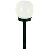 Velamp SPK10 Globe Terminale luminoso solare giardino di plastica bianco