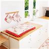 PETTI Artigiani Italiani - Coprifornello, Coprifornello e Coprifuochi Cucina, 1 pz Coprifornello in Cotone 48x73 cm Lidia Rosso 100% Made in Italy