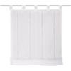 HOME FASHION 79609 - Tenda avvolgibile con passanti, in voile con strisce longitudinali, 140 x 120 cm, colore: Bianco