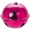 AUTOUR DE MINUIT Set di 3 sospensioni in plastica, motivo: campanello, colore: fucsia, D4 cm