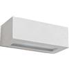 Homemania HOMBR_0245 Lampada a Parete Clock, Bianco, 31 x 13.5 x 10.5 cm