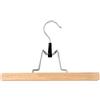 MSV 100126 Gruccia per Pantaloni con Feltro, Legno Marrone, 35 x 20 x 8 cm