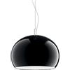 IGUZZINI Zurigo iGuzzini, design Luigi Massoni, lampada a sospensione LED, cavo di sospensione 2000mm, dotata di basetta per fissaggio a soffitto, corpo in PMMA, Ø52, Colore Nero