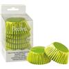 Decora, 0339786 Confezione da 60 Pirottini Lime Metallic da 50 X 32 mm, per Cuocere, Presentare e Regalare Muffin e Dolcetti, Resistono fino a 180°C, In comodo Blister, Made in Italy