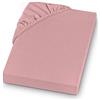SETEX GOTS Lenzuola ad Angoli Elastici, Rosa Antico, 100 x 200
