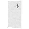 MAUL Maulconnecto Uplight - Divisorio acustico, con striscia luminosa a LED, 180 x 100 cm, divisorio per ufficio e scrivania, divisorio indipendente con piedini, ideale come protezione dagli sguardi
