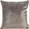 Eurofirany Elegante cuscino decorativo in velluto con stampa, 45 x 45 cm, federa in velluto, morbido cuscino per divano, motivo: foglie di banana, colore caffè