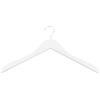Ordinett Set di 3 Grucce in Legno | Bianco | Antiscivolo | L 44