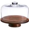 LSA International LSA G1240 - 26 - 301 City Dome e Noce Supporto Ø26 CM/H22 CM, Trasparente