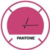 Homemania Pantone by Homemania PWATCH0124010 Orologio Drive in, Metallo, Rosa/Bianco/Nero, 40 x 0.15 x 40 cm