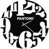 Homemania Pantone by Homemania PWATCH019005 Orologio Numbers, Metallo, Nero/Bianco, 40 x 0.15 x 40 cm