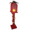 F.G.F. Import Export LAMPIONE Legno Rosso 64cm 09771, Come Foto, Taglia Unica
