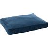 Flamingo Cuscino Celeste RETTANGOLARE + chiusura lampo + bordo blu scuro, 80 x 60 x 10 cm