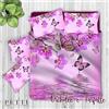PETTI Artigiani Italiani Completo Letto, Multicolore (Orchidee e Farfalle), Matrimoniale