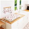 PETTI Artigiani Italiani - Coprifornello, Coprifornello e Coprifuochi Cucina, 1 pz Coprifornello in Cotone 48x73 cm Cerchio Beige 100% Made in Italy