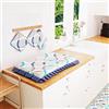 PETTI Artigiani Italiani - Coprifornello, Coprifornello e Coprifuochi Cucina, 1 pz Coprifornello in Cotone 48x73 cm Cerchio Blu 100% Made in Italy