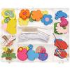 Pracht Creatives Hobby 0855-211 Miscela di perline in legno di diverse forme e colori, con cordoncino bianco, per creare collane, braccialetti e altri gioielli.
