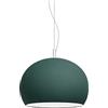 IGUZZINI Zurigo iGuzzini, design Luigi Massoni, lampada a sospensione LED, cavo di sospensione 2000mm, dotata di basetta per fissaggio a soffitto, corpo in PMMA, Ø40, Colore Verde opaco