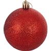 Briconess.com Galileo Casa 2411403 Palle di Natale, Rosso, Plastica, 7x7x0.1 cm