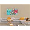 Homemania map70x100-121 Quadro Mondo, Disegno Cornice, Multicolore in Poliestere, Legno, 100 x 3 x 70 cm