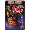 HomDeo Targa in latta da 20,3 cm di larghezza x 30,5 cm di altezza, divertente decorazione da parete, motivo: Mortal Kombat Midway Arcade Game Annuncio, Vintage
