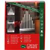 Konstsmide 2401-215TR / Candeliere in metallo LED lacca bianca / 10 diodi bianco freddi / 24V trasformatore da interno/cavo bianco