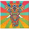 Homemania Quadro Elefante, Multicolore, L60xP3xA60 cm