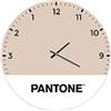 Homemania Pantone by PWATCH0131013 Orologio Upside Down, Metallo, Sabbia/Bianco/Nero, 40 x 0.15 x 40 cm