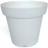 Ecoplast | Vaso Fiori Origine in Plastica Riciclata, Coprivaso per Piante, Bianco, 25x21,5, Made in Italy