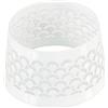 Spaas 18 Tappi Neri per Candela, Motivo Occhio di Pesce, Metallo, Bianco, D 85 mm x H 55 mm