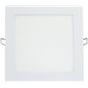 Tibelec 307310 - Spot piatto da incasso quadrato LED 820 lumen metallo/vetro 15 W Integrated Bianco 200 x 200 mm