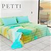 PETTI Artigiani Italiani - Trapuntino Copriletto Primaverile Estivo Una Piazza e Mezza Disegno Ethnic 02 100% Microfibra Anallergica 100% Made in Italy