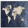 HOMEMANIA Quadro World - Mappa - per Soggiorno, Camera - Multicolore in Poliestere, Legno, 60 x 3 x 60 cm
