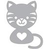 Artemio - Die Gatto Matrice di Taglio, Acciaio Inossidabile, Argento, 8 x 1 x 12 cm