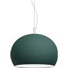 IGUZZINI Zurigo iGuzzini, design Luigi Massoni, lampada a sospensione LED, cavo di sospensione 2000mm, dotata di basetta per fissaggio a soffitto, corpo in PMMA, Ø52, Colore Verde opaco
