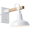 BRILLIANT lampada lampada da parete Hank sospesa bianco lucido | 1x A60, E27, 40W, adatto per lampade normali (non incluse) | Scala da A ++ a E | Con interruttore a levetta