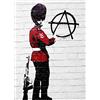 HOMEMANIA Quadro Ispirazioni D'Autore Bansky Anarchia - Decorazione per Pareti, Muro - per Soggiorno, Camera - Stampa, Digitale, Disegno, Graffiti - Multicolore in Legno, Cotone, 50 x 70 x 3