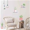 DRAEGER PARIS 1906 Draeger-Sticker Mural Plantes et ampoules déco-Homesticker-Décoration Maison-Grand Format, Multicolor, Moyen