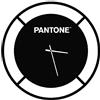 Homemania Pantone by PWATCH0119005 Orologio Drive, Metallo, Nero/Bianco, 40 x 0.15 x 40 cm