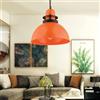 Opviq Elegante chandelier arancione, corpo in metallo, diametro 30 cm, altezza regolabile 33-133 cm, attacco E27 max 40 W, perfetto per gli spazi moderni, IP20 Rated