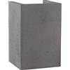 Homemania HOMBR_0247 Lampada a Parete Clock, Grigio, 10 x 9 x 15 cm