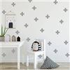Homemania 8681847092179 Sticker Plus Decorazioni Arte Casa Decoro Parete, Muro, Argento, in Vinile, 20x0,1x27 cm