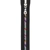 Prym 468502 S14 - Cerniera divisibile, 50 cm, colore: Nero/Arcobaleno, in poliestere